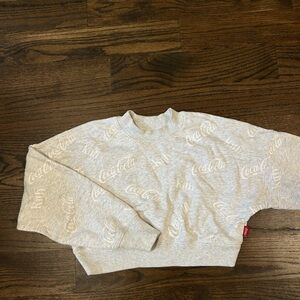 KITH X COKE COLA Cropped Women's Gray Sweater